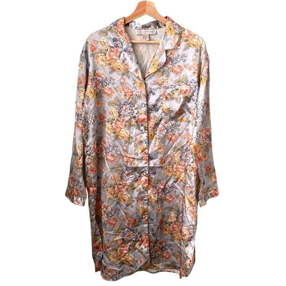 Vintage Radiadic Fashiodi Floral Front Button Sleepwear/Lounge Wear in Size M - Picture 3 of 12